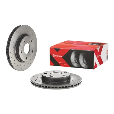 Billede af BREMBO 09.A864.1X Bremseskiver 275 22 5 perforeret/indv. ventileret coatet højkarboniseret TOYOTA: Auris Hatchback, Corolla X Sedan