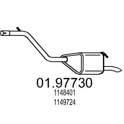 Billede af MTS 01.97730 Lydpotte 1050 FORD: MONDEO 3 Kombi