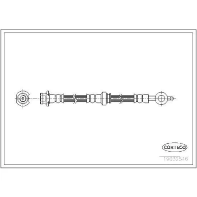 Billede af CORTECO 19032546 Bremseslange foraksel 426