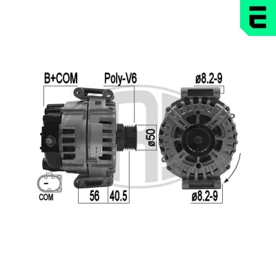 Billede af ERA 209180 Generator 14V 180A MERCEDES BENZ: E klasse Sedan, C T modell, modell