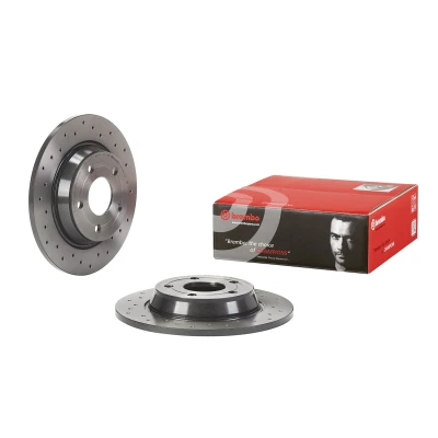 Billede af BREMBO 08.D864.1X Bremseskiver 271 11 5 fuldstændigt, hullet coatet FORD: Focus Mk4 Hatchback, Turnier