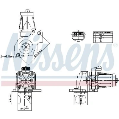 Billede af EGR ventil NISSENS 98405