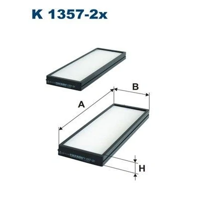 Billede af FILTRON K 1357 2x Kabinefilter Partikelfilter 260 86 20 HYUNDAI: i20 I Hatchback, II Hatchback