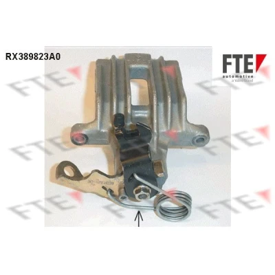 Billede af FTE 9290639 Bremsekaliber grå Aluminium Bagaksel højre uden holder AUDI: A4 B5 Sedan, A6 C5 Avant, VOLKSWAGEN: Passat GP Variant