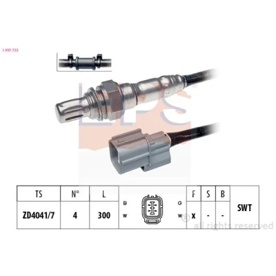 Billede af EPS 1.997.732 Lambdasonde med befæstelsesmateriale Made in Italy OE Equivalent Fingersonde, Gevind, forsmurt HONDA: CR V 2