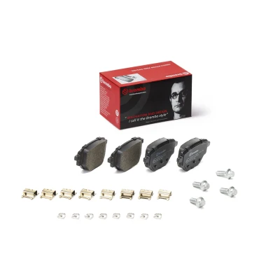Billede af BREMBO P 59 100 Bremseklodser med akustisk advarsel for slid bremsecaliperskruer, anti knirke plade tilbehør PEUGEOT: 208 II Hatchback