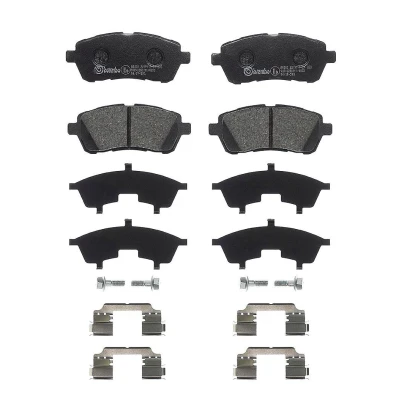 Billede af BREMBO P 24 203 Bremseklodser Ekskl. slidadvarselskontakt med anti knirke plade, bremsecaliperskruer tilbehør FORD: KA+ Sedan, Hatchback