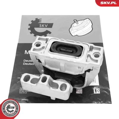 Billede af ESEN SKV 75SKV253 Motorophæng højre Gummimetalleje Aluminium, Gummi 185mm 120mm VOLKSWAGEN: Passat CC, GOLF 5, 6, SKODA: Superb II Stationcar