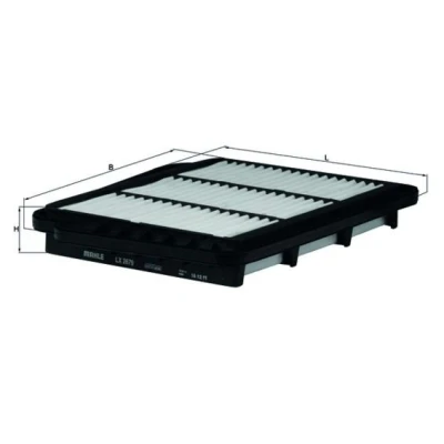 Billede af MAHLE ORIGINAL LX 2679 Luftfilter 36,5 292 227,0 Filterindsats CHEVROLET: Nubira Sedan, Lacetti Hatchback, Stationcar