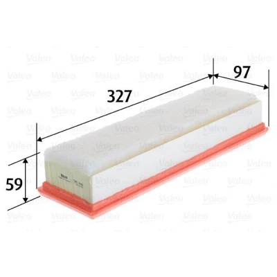 Billede af VALEO 585440 Luftfilter 59 97 327 Filterindsats DACIA: LOGAN MCV 2, Lodgy, SANDERO 2
