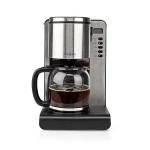 Billede af Nedis Kaffemaskine Filterkaffe 1.5 l 12 Hold varm funktion Tænd timer LCD display Urfunktion Aluminium / Sort