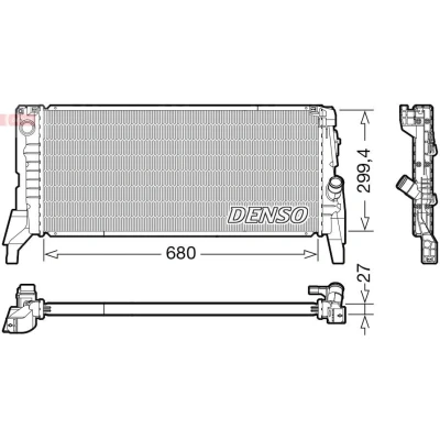 Billede af DENSO DRM05119 Radiator 680 321 27