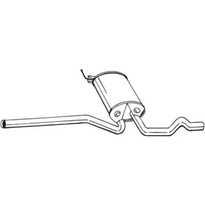 Billede af BOSAL 282 733 Midterste Lyddæmper VOLKSWAGEN: Passat B5 GP Sedan, Sedan