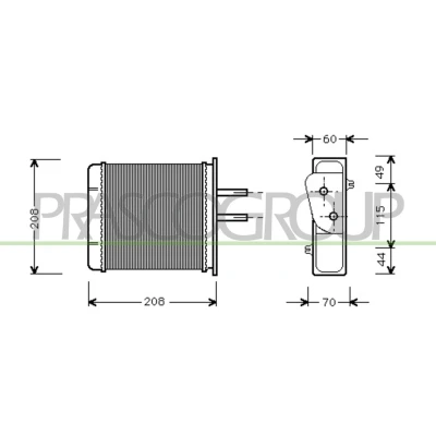 Billede af PRASCO FT132H001 Varmeveksler