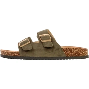 Billede af Super MODE Mules À Enfiler INIA Slipon sandaler, Dame, Størrelse: 37, Kaki Sko
