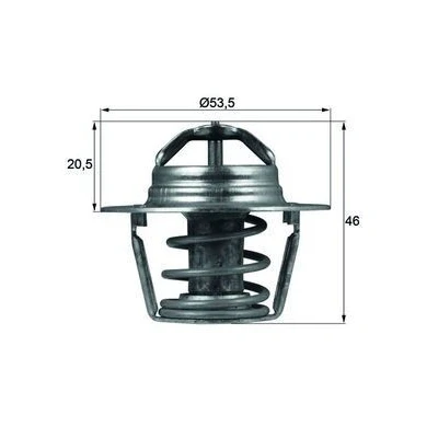 Billede af MAHLE ORIGINAL TX 91 89D Termostat 89 53,5 med pakning RENAULT: Super 5 Hatchback, Scénic 1, 19 II Hatchback