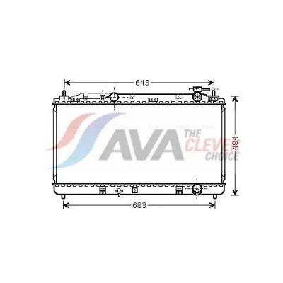 Billede af AVA COOLING SYSTEMS TO2598 Radiator Aluminium 400mm 738mm 16mm uden ekspansionsbeholder Loddet køleripper