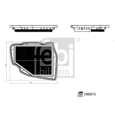 Billede af FEBI BILSTEIN 196975 Luftfilter 40mm 251mm 312mm Filterindsats