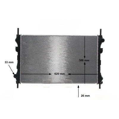 Billede af MAHLE ORIGINAL CR 1140 000S Radiator til køretøjer uden klimaanlæg 620 388 26 Loddet køleripper