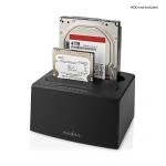 Billede af Nedis Harddisk dockingstation USB 3.0 SATA Dual Bay med strømadapter