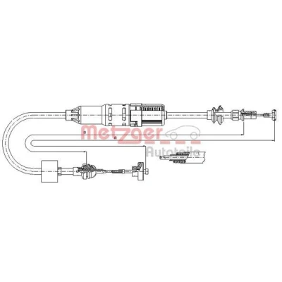 Billede af METZGER 10.3442 Koblingskabel med automatisk justering COFLE VOLKSWAGEN: Polo III Hatchback