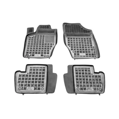 Billede af REZAW PLAST 201218 Gulvmåttesæt Gummi foran og bagved 4 sort Skrædderlavet CITROËN: C4 I Hatchback, II PEUGEOT: 307 Hatchback