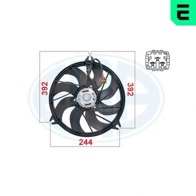Billede af ERA 352079 Køleventilator 12 PEUGEOT: 206 Hatchback, 206+ Hatchback
