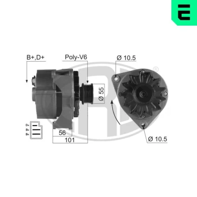 Billede af ERA 210032A Generator 14V 55A MERCEDES BENZ: 190, W124 Stationcar, Sedan