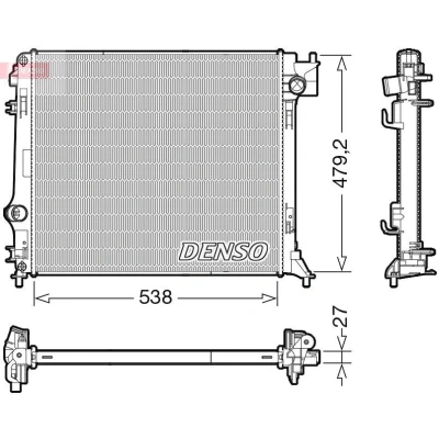 Billede af DENSO DRM46064 Radiator 538 491 27 NISSAN: Qashqai 2