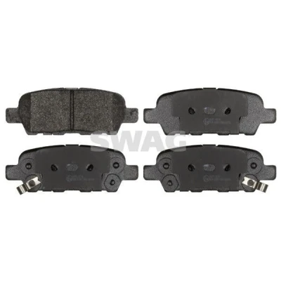 Billede af SWAG 60 11 6198 Bremseklodser bagaksel med akustisk advarsel for slid NISSAN: Qashqai / Qashqai+2 I, Juke, X Trail