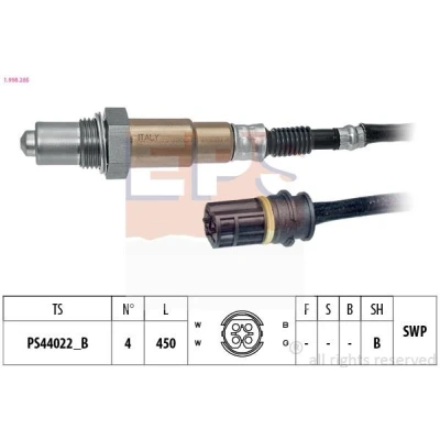 Billede af EPS 1.998.285 Lambdasonde Made in Italy OE Equivalent opvarmet, pladesonde, Gevind, forsmurt MERCEDES BENZ: E klasse T modell, C Sedan