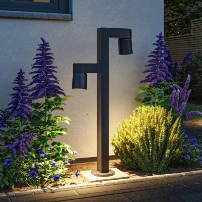 Billede af Paulmann LED stibelysning Kimu 2, antracit, 2 lys, 2.200 K