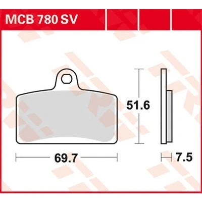 Billede af TRW Sinter Street MCB780SV Bremseklodser