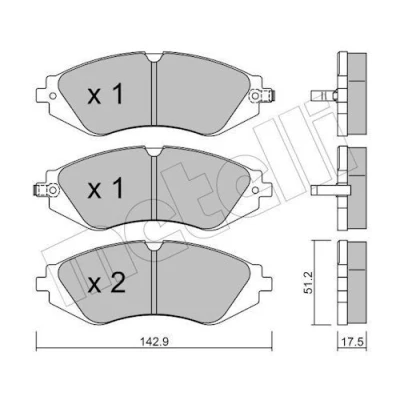 Billede af Bremseklodser METELLI 22 0294 0