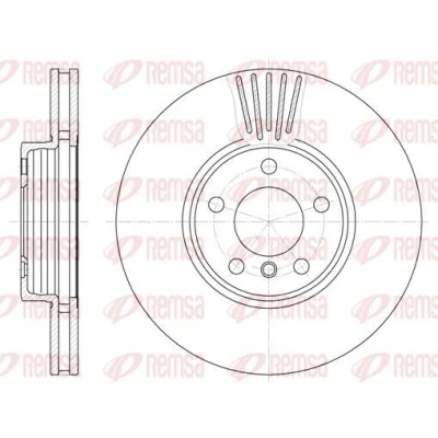 Billede af REMSA 6600.10 Bremseskiver foraksel 332, 332 29,9 5 ventileret BMW: X5, X3