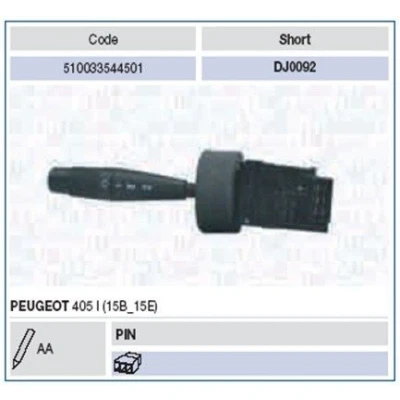 Billede af MAGNETI MARELLI 510033544501 Ratstammekontakt