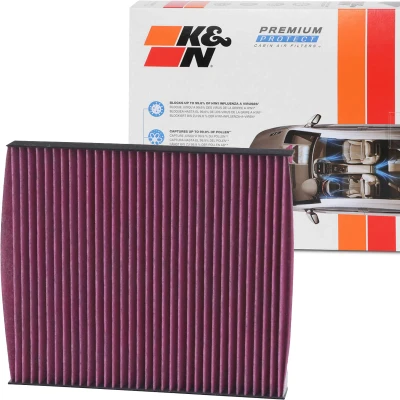 Billede af K&amp;N Filters DVF5002 Kabinefilter Aktivkulfilter 248 32 kvadratisk VOLKSWAGEN: Polo V Hatchback, IV Fox SKODA: Fabia 2