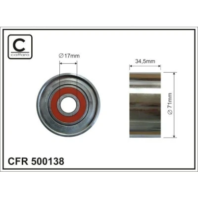 Billede af Medløberhjul, multi V rem CAFFARO 500138