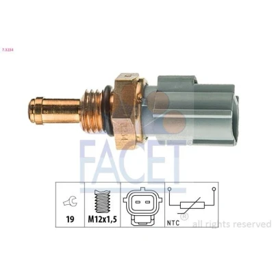 Billede af FACET 7.3234 Sensor, kølevæsketemp. Made in Italy OE Equivalent