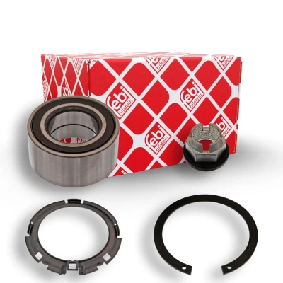 Billede af FEBI BILSTEIN 23253 Hjullejesæt med akselmøtrik integreret magnetisk sensorring, låsering, ABS sensorring 83 Skråkugleleje RENAULT: CLIO 2