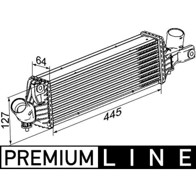 Billede af MAHLE ORIGINAL CI 355 000P Intercooler