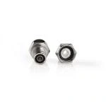 Billede af F Connector Lige Han Nikkelplateret 75 Ohm Slå til Kabeldiameter: 5.5 mm Kobber Sølv 2 stk. Window Box