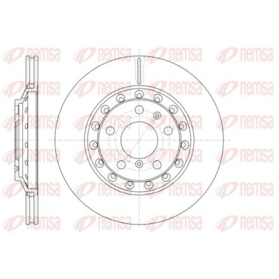 Billede af REMSA 61155.10 Bremseskiver bagaksel 310, 310 22 5 ventileret AUDI: A8 D3
