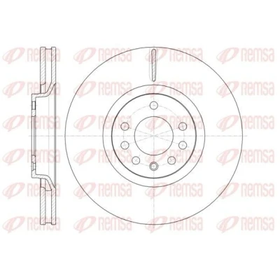 Billede af REMSA 61488.10 Bremseskiver foraksel 320,9, 320,9 27,8 5 ventileret OPEL: Zafira B, Astra H Hatchback, GTC