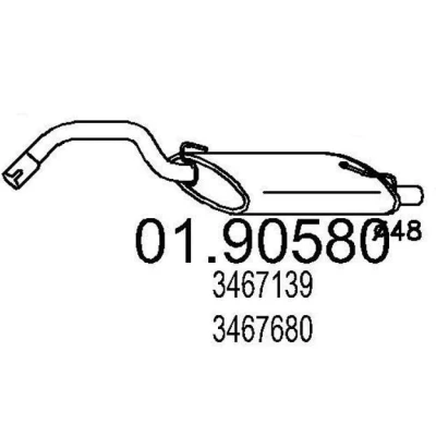 Billede af MTS 01.90580 Lydpotte 900 VOLVO: 460 L