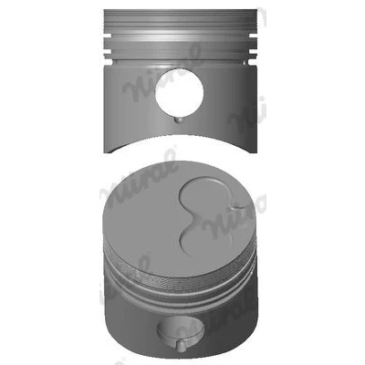 Billede af NÜRAL 87 109507 00 Motor Stempel 77 med stempelringholder VOLKSWAGEN: GOLF 2