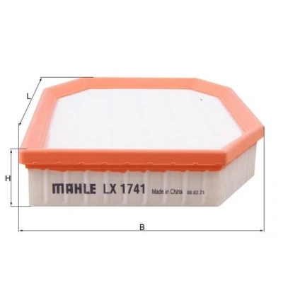 Billede af MAHLE ORIGINAL LX 1741 Luftfilter 47,3 202 293,6 Filterindsats BMW: 5 Touring, Sedan, 7