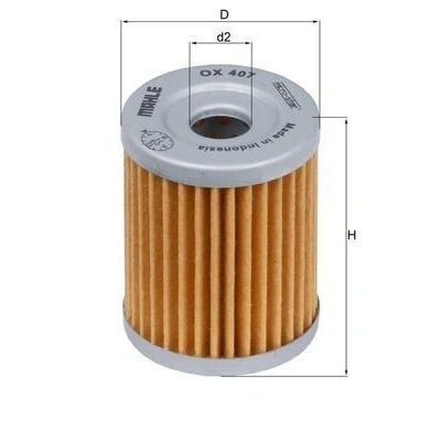 Billede af MAHLE ORIGINAL OX 407 Oliefilter Filterindsats