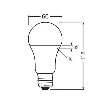 Billede af OSRAM LED Classic Star, mat, E27, 14 W, 2.700 K, 1.521 lm