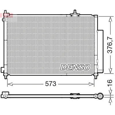 Billede af DENSO DCN40031 Kondensator med tørrer R 134a HONDA: CR V 2